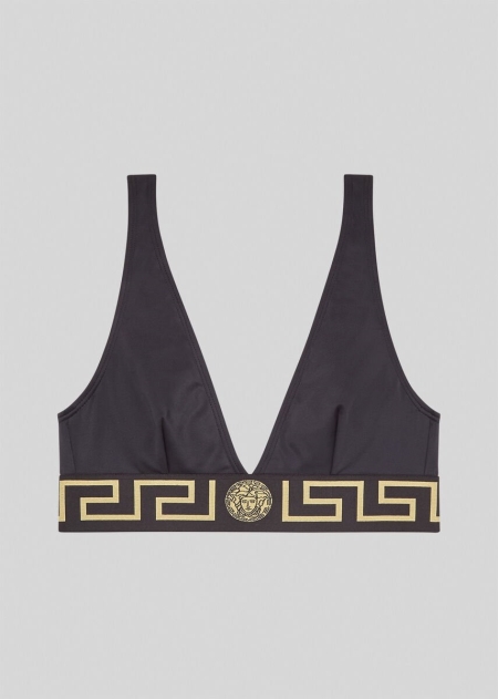 Top Bikini Versace Greca Border Triangle Dama | PFEUQMZ-83